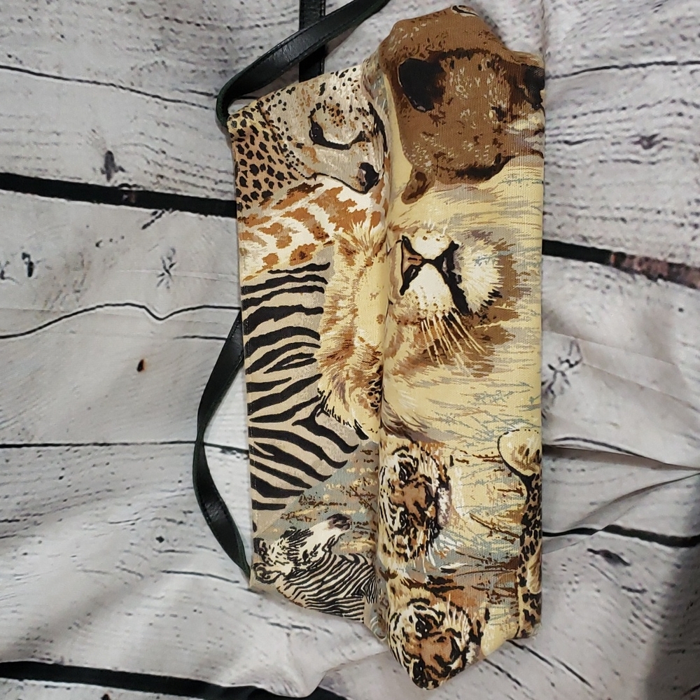 Margaret Smith of Gardiner, Maine Safari Print Handbag